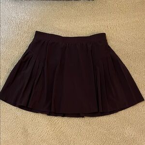 SPANX Dark Plum Pleated Skirt
